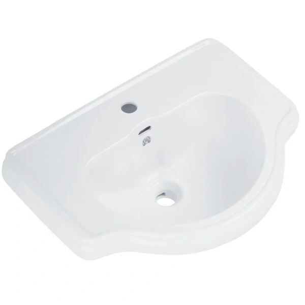 Раковина Migliore Bella 62 см белая керамика - фото 1