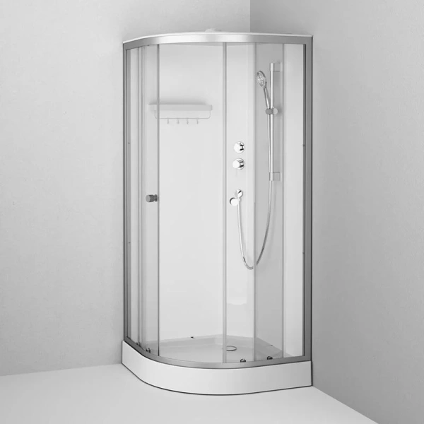 Душевая кабина Am.Pm X-Joy 90x90 см профиль хром стекло прозрачное - фото 2