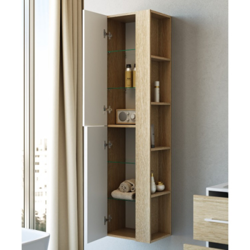 Шкаф-пенал подвесной Aqwella Майами 40 см универсальный - фото 3