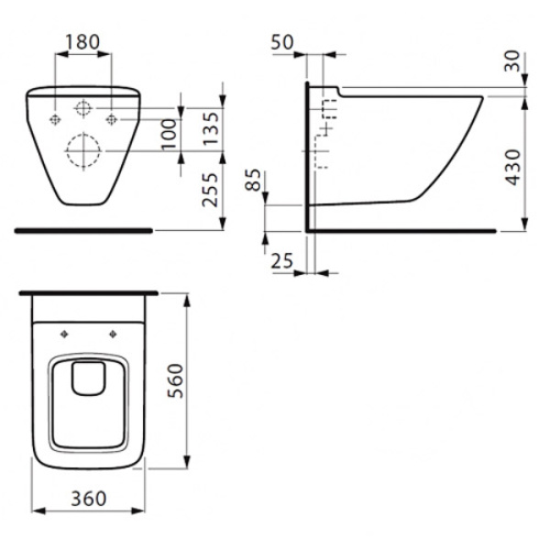 Схема, без бачка, со скрытым бачком - фото 3