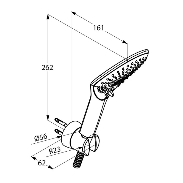 Душевой комплект Kludi Fizz белый/хром, душевые комплекты, наборы - фото 2