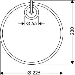 Полотенцедержатель для ванной Axor Starck 40821000, современные, hi-tech - фото 2