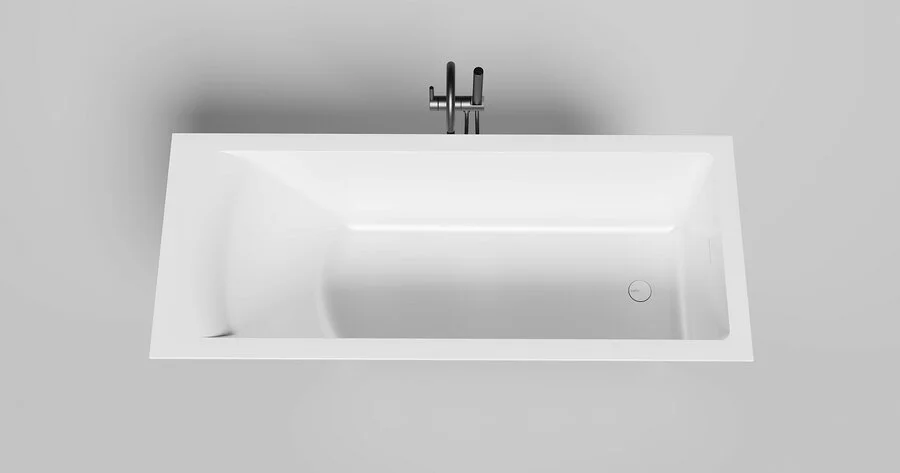 Ванна из искусственного камня Salini Cascata Kit 170х70 см белая матовая - фото 1