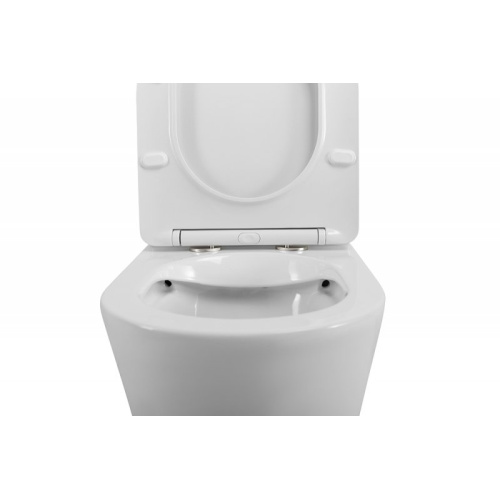 Чаша для унитаза-компакта BelBagno Flay-R с сиденьем дюропласт, с нижним подводом воды - фото 8