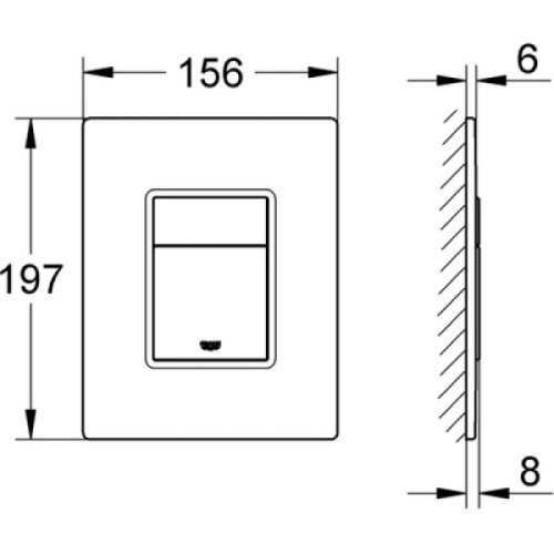 Смывная клавиша Grohe Skate Cosmopolitan 389160A0 - фото 4