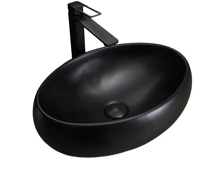 Раковина GID Lago Bm9030b 48 см черная - фото 1