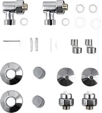 Полотенцесушитель водяной Ника Curve 80x60 см хром - фото 3