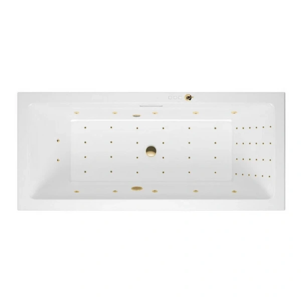 Ванна гидромассажная Excellent Heaven Slim Nano 170 x 75 см, белый/золото, WAEX.HEV17S.NANO.GL - фото 1