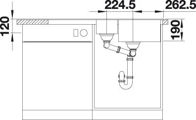 Мойка для кухни Blanco Legra 100 см антрацит - фото 3