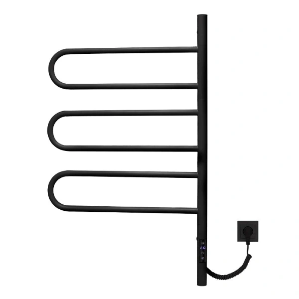 Полотенцесушитель электрический Vincea 44х80 см черный - фото 1