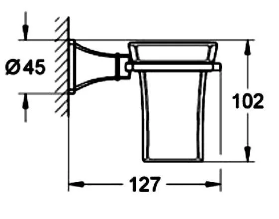 Стакан для ванной, хром-золото, Grohe Grandera 40626IG0, нет в наличии - фото 2