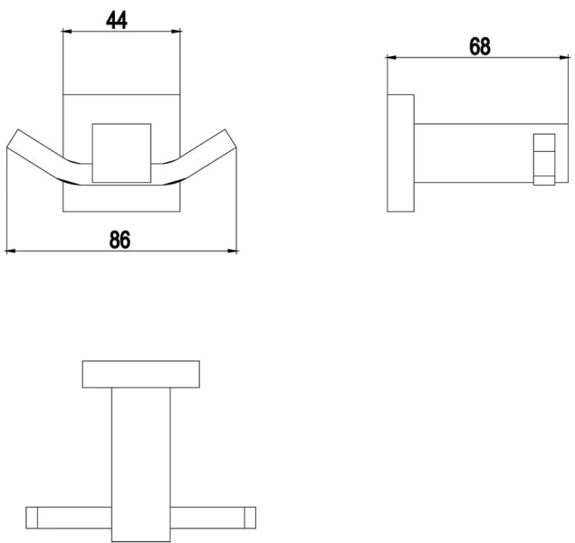 Крючок для ванной Timo Selene 17012 - фото 4