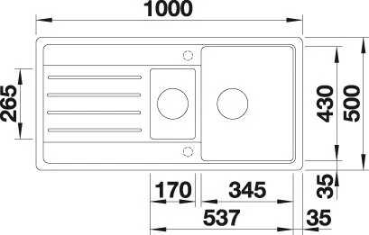 Мойка для кухни Blanco Legra 100 см антрацит - фото 4
