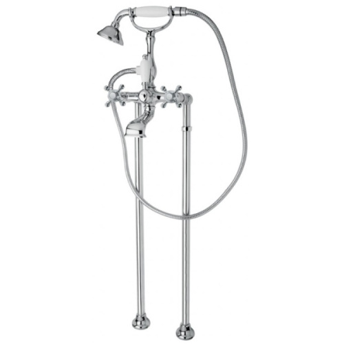 Смеситель для ванны Cezares Golf-VDP напольный с ручным душем - фото 1