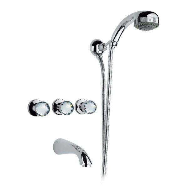 Смеситель для ванны, хром, Nicolazzi Cristallo - фото 1