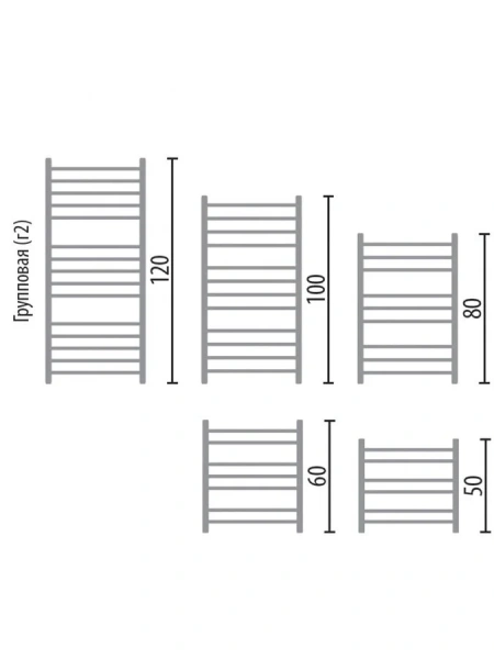 Полотенцесушитель водяной Ника Classic 100x60 см хром - фото 3