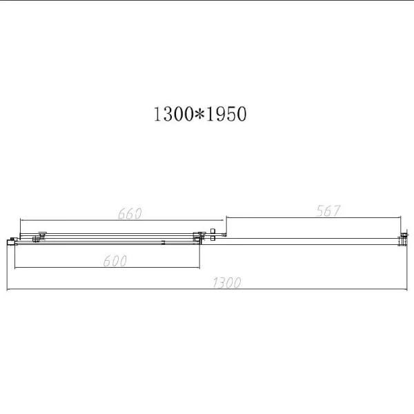 Душевая дверь в нишу Vincea Slim-N VDS-4SN130CL 130 см стекло прозрачное - фото 2