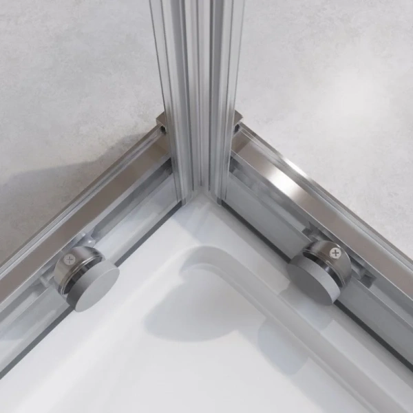 Душевой уголок Cezares Relax 100x100 см профиль хром стекло прозрачное, 100х100 - фото 5