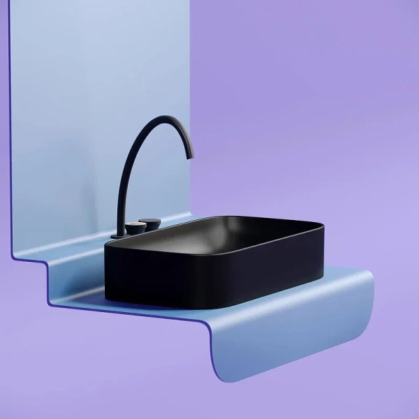 Раковина Ceramica Nova Element 70 см черная, одинарные - фото 8