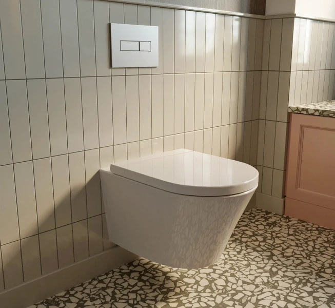 Унитаз подвесной Lavinia Boho Biore с сиденьем микролифт, фарфор, керамика - фото 8