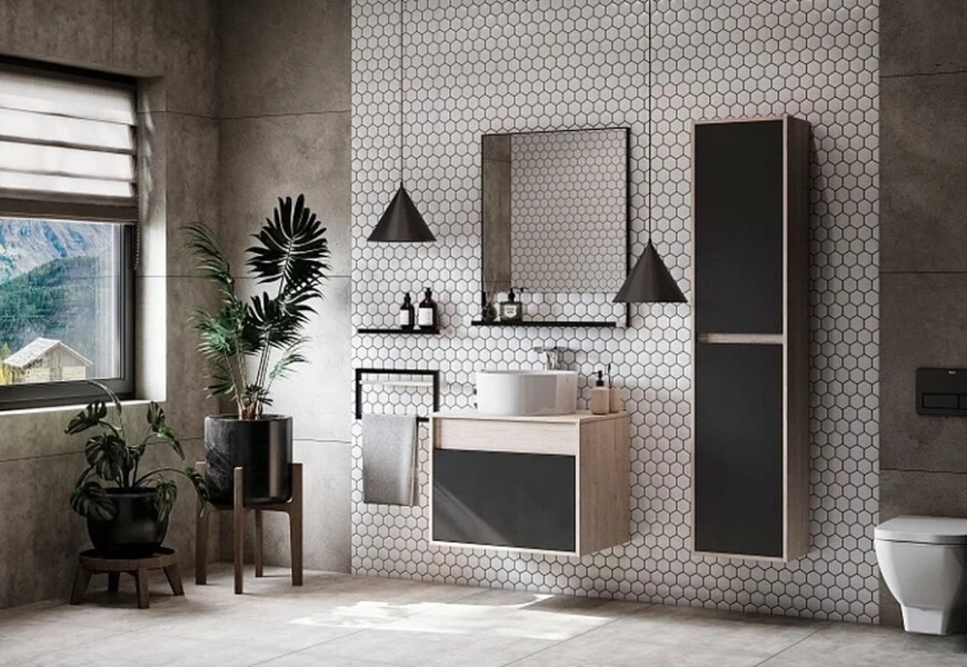 Полочка для ванной Акватон Лофт Урбан дуб орегон - фото 3