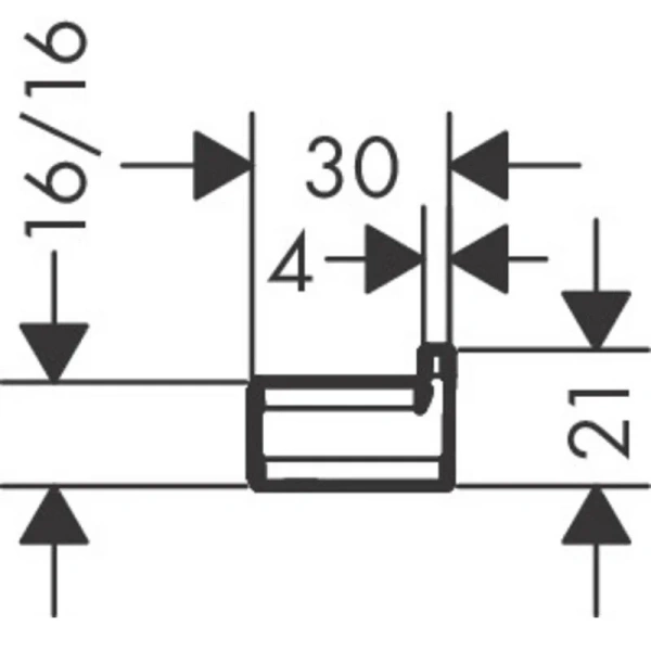 Крючок для ванной Hansgrohe AddStoris черный матовый, современные, hi-tech - фото 2