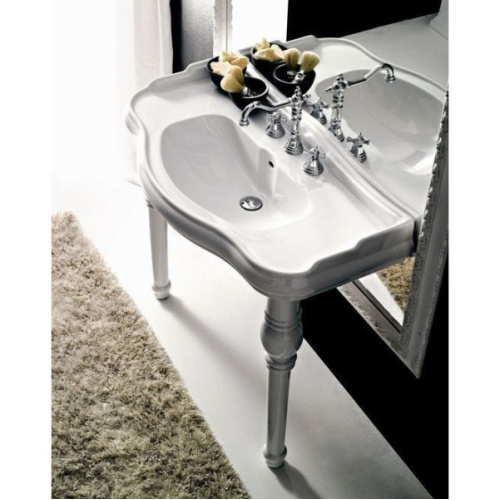 Раковина консоль Kerasan Retro 105001 100 см санфарфор - фото 3