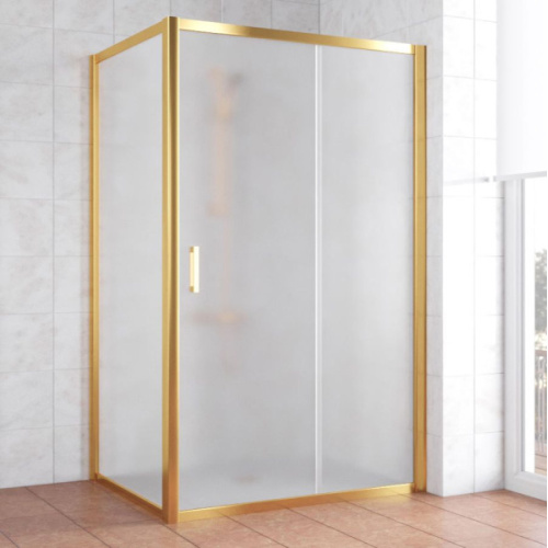 Душевой уголок стекло сатин Vegas-glass ZP+ZPV 120х80 10, хром, бронза, золото, белые, черные, другие - фото 4