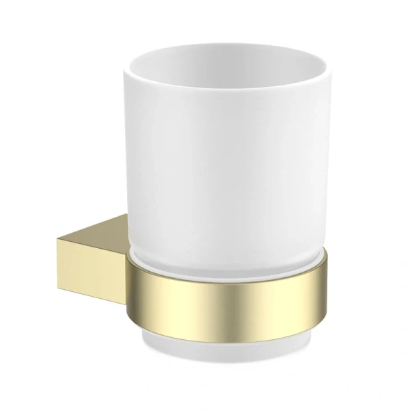 Стакан для ванной Timo Luiro золото матовое - фото 1