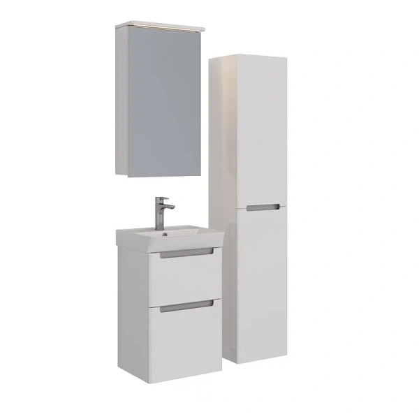 Зеркальный шкаф с подсветкой Lemark Zenon 45 см 1 дверный, с кнопкой - фото 6