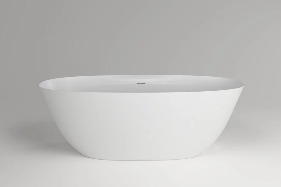 Ванна из искусственного камня Plumberia Selection Veloma, 180 х 80 см, белый матовый, VELOMA 180BO - фото 1