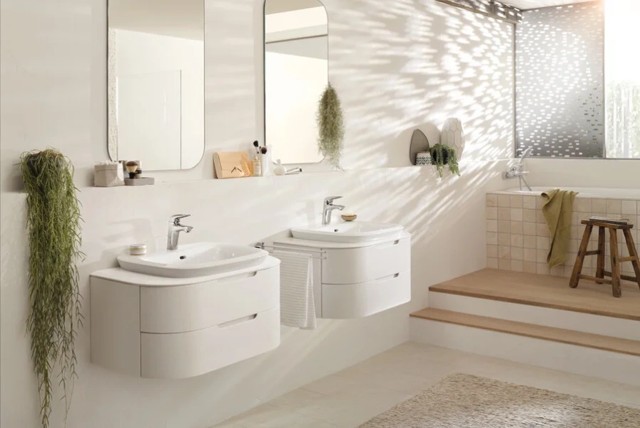 Смеситель для раковины Grohe Eurostyle New 33558003, недорогие, округлая форма, с донным клапаном - фото 5