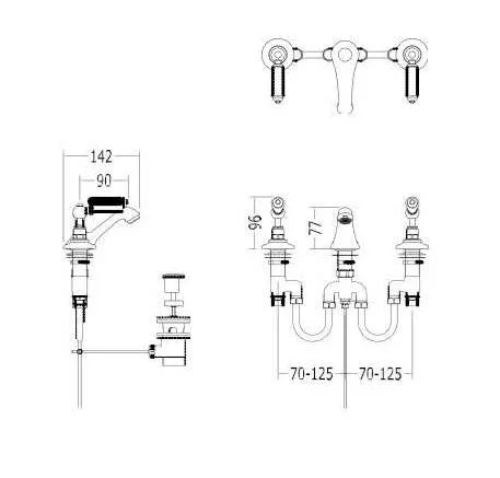 Смеситель для биде Devon&Devon Black Dandy MARF45BD - фото 2