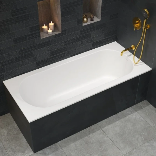 Ванна Whitecross Gin, 0217.175075.200, 175 х 75 см, искусственный камень, белая матовая - фото 3