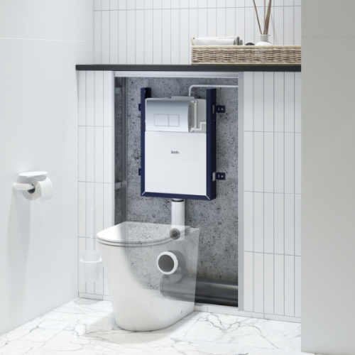 Бачок скрытого монтажа IDDIS Optima Home с клавишей хром - фото 2
