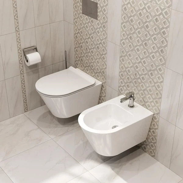 Биде подвесное Kerama Marazzi Plaza Modern белое - фото 3