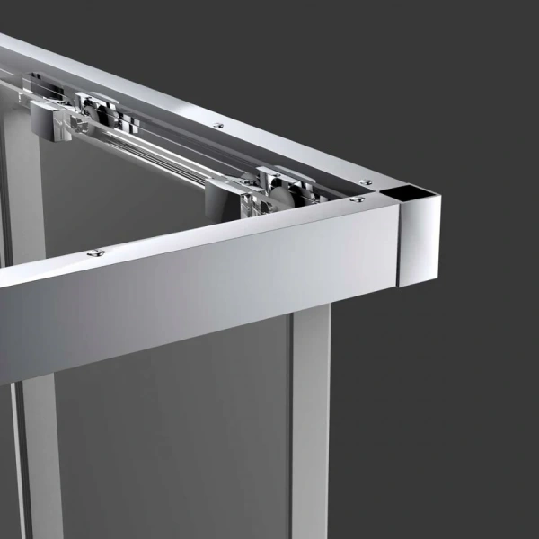 Душевой уголок Vincea Soft 100x100 см хром, стеклянные, угловые, без поддона - фото 6