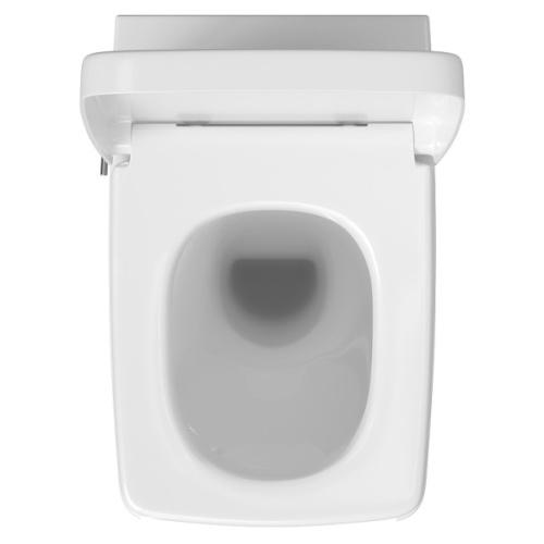 Унитаз подвесной с функциями VitrAflush и VitrAfresh безободковый, с емкостью для чистящей жидкости с функцией биде и встроенным смесителем Vitra Metropole 7672B003-1087, подвесные - фото 2