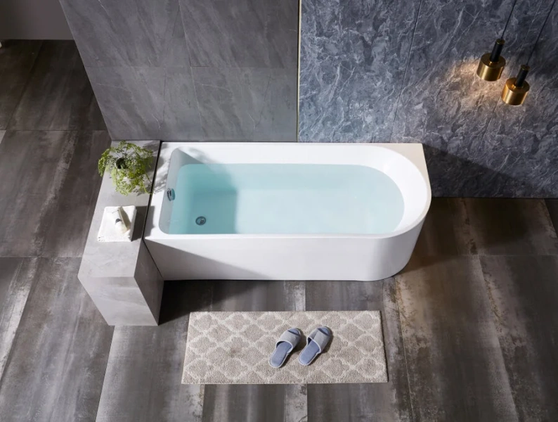 Ванна акриловая Bolu BL-380S L/R, 170 x 75 см, слив-перелив в комплекте, белый, левая/правая, в наличии - фото 10