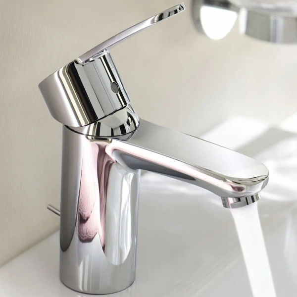 Смеситель для раковины, хром EcoJoy, Grohe Eurostyle Cosmopolitan 3355220E, округлая форма, с донным клапаном - фото 5