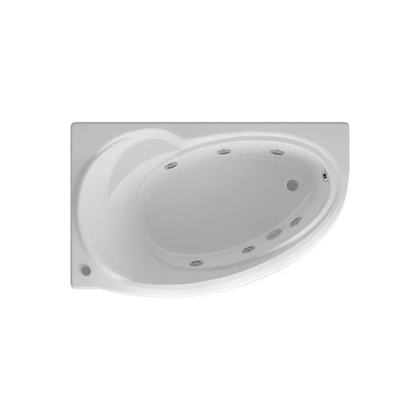 Ванна акриловая Акватек Бетта 170x97 см с гидромассажем правая, современныe, hi-tech - фото 3