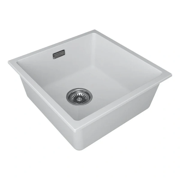 Мойка для кухни Paulmark Lumi 45 см белая матовая - фото 3