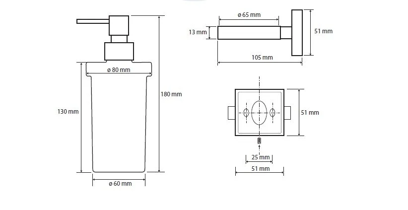 Дозатор для мыла Bemeta Beta хром - фото 2