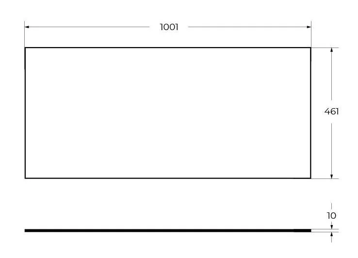 Столешница Cezares Cadro 100 см nero magma, в наличии - фото 2