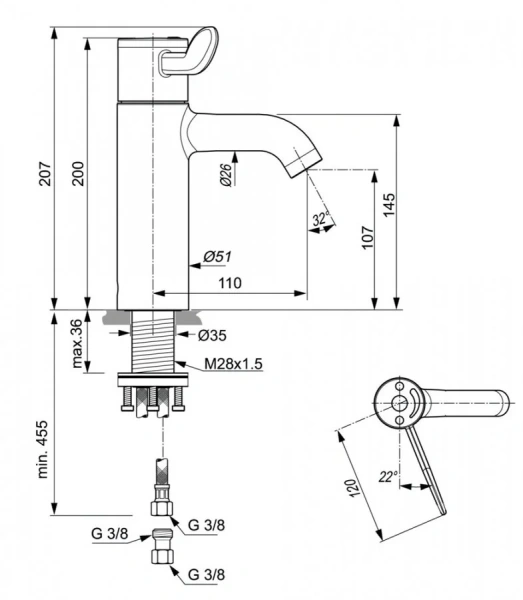 Смеситель для раковины Ideal Standard Ceraplus 2 термостатический - фото 2
