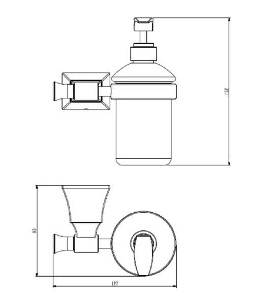 Дозатор для мыла Art & Max Genova подвесной - фото 2
