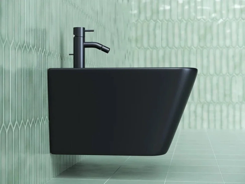 Биде подвесное Ceramica Nova Metric черное матовое, подвесные - фото 3
