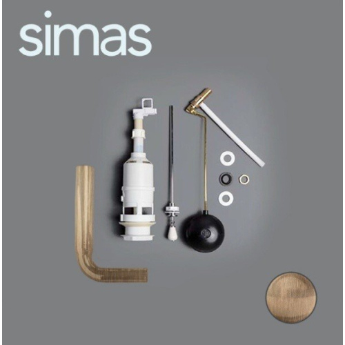 Механизм смыва для бачка Simas с боковой ручкой, бронза - фото 8