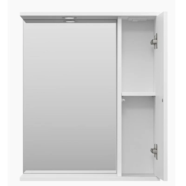 Зеркальный шкаф с подсветкой Misty Лира 60 см левый, белые - фото 6