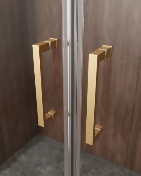 Душевая дверь в нишу Cezares Molveno 170 см стекло прозрачное профиль золото, в нишу, стеклянные - фото 5